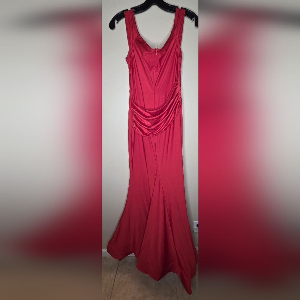 Faeriesty Women's Red Evening Gown Cocktail Dress Size Medium